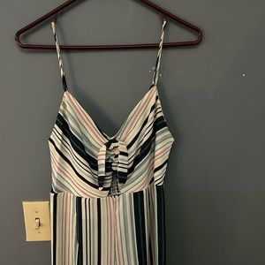 Spaghetti strap multi colored romper.